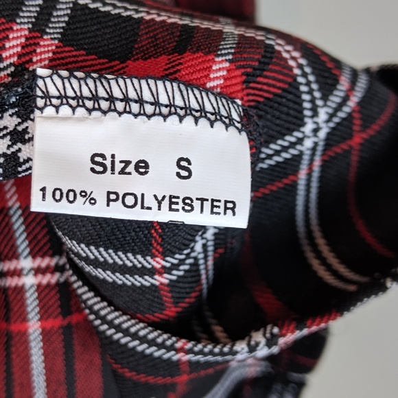 YOU | Plaid Black Red Dress-H9 - Picture 3 of 6